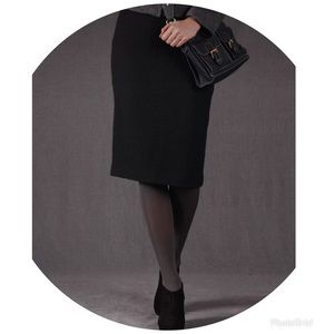 BODEN Black Notre Dame Skirt